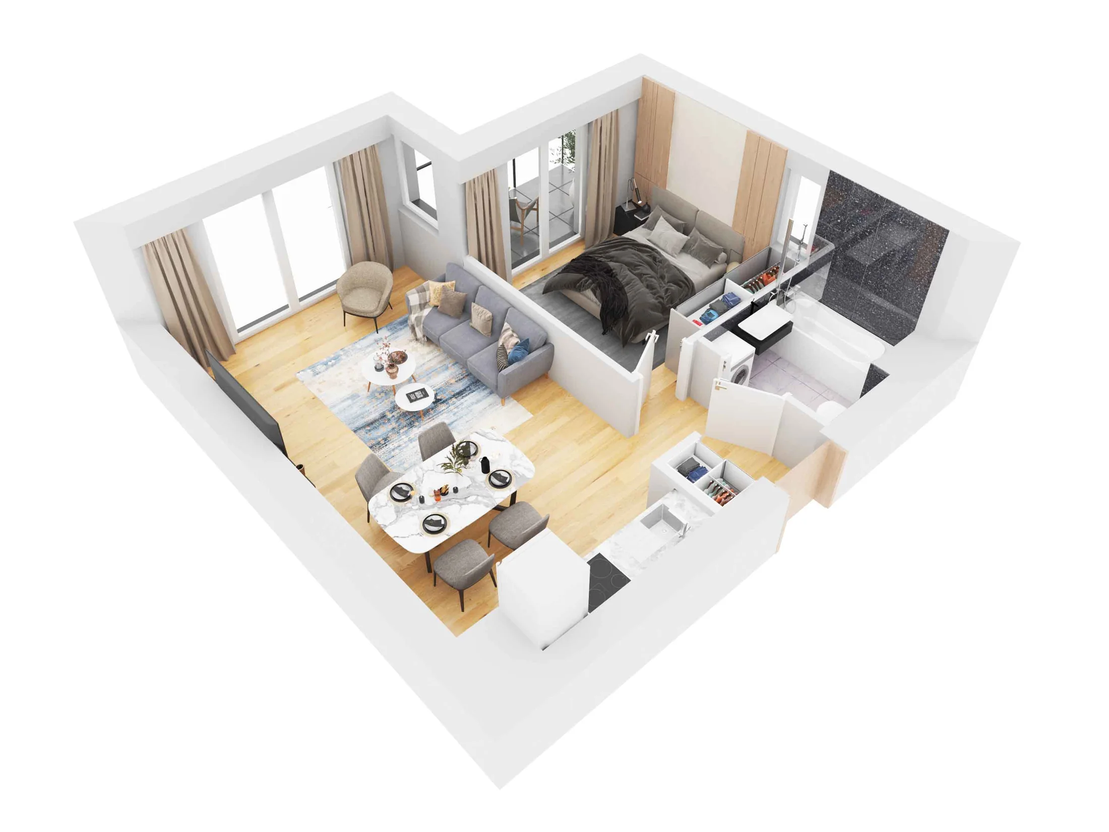 Apartamenty A7–A16 — wizualizacja 4