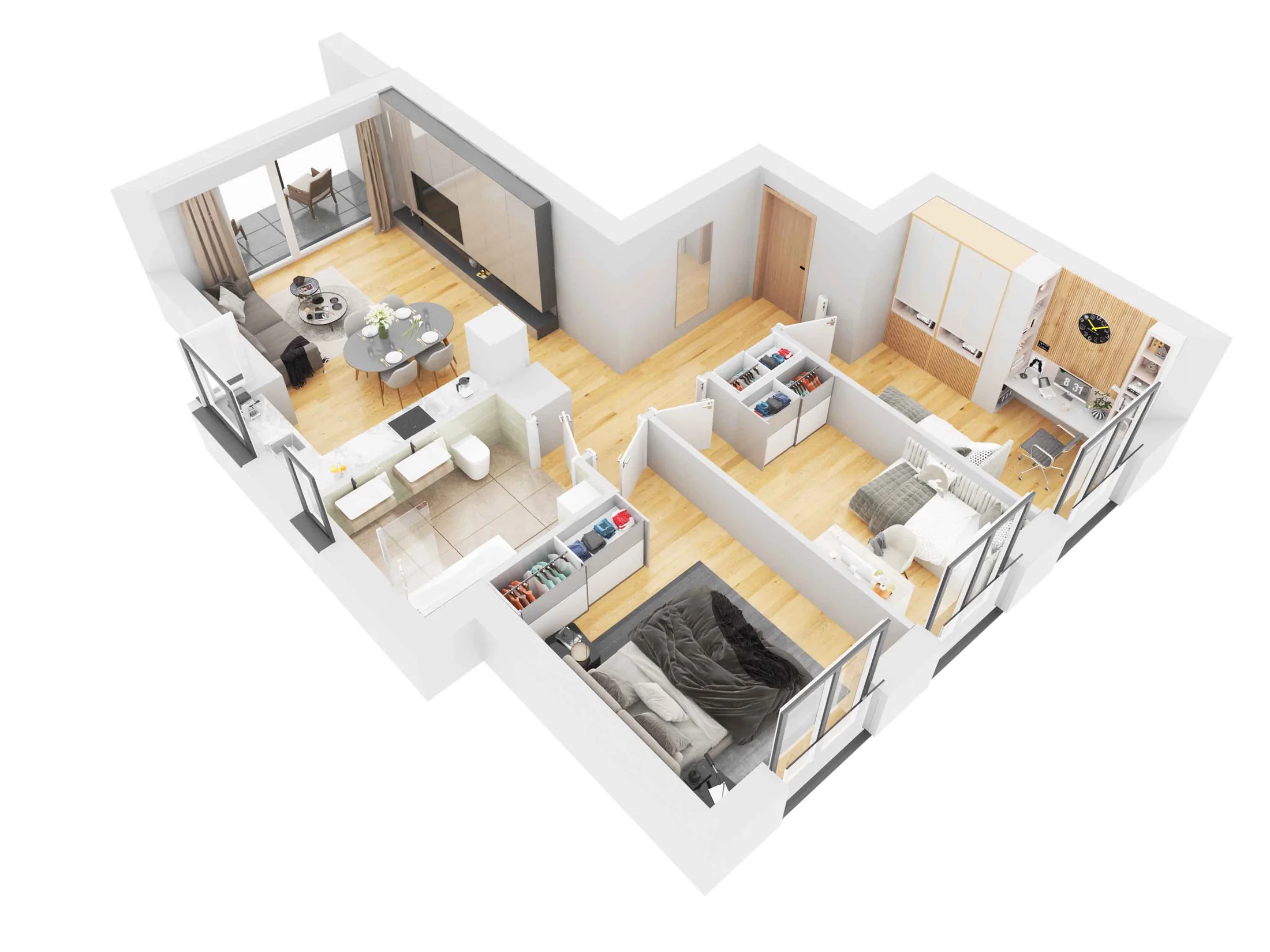 Apartamenty A7–A16 — wizualizacja 5