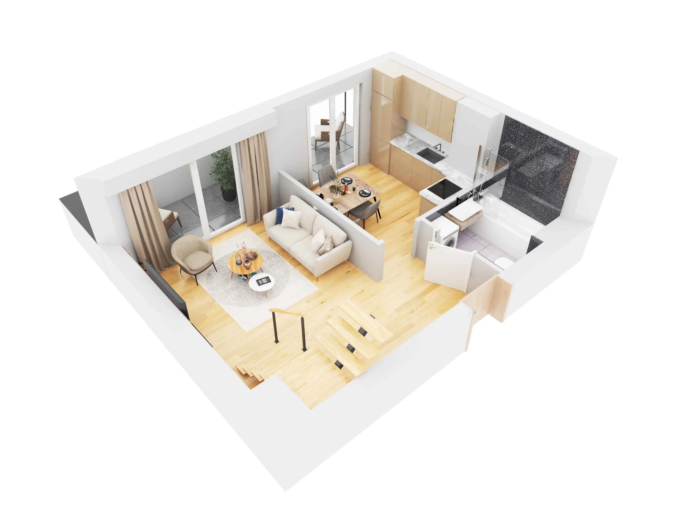 Apartamenty A7–A16 — wizualizacja 7