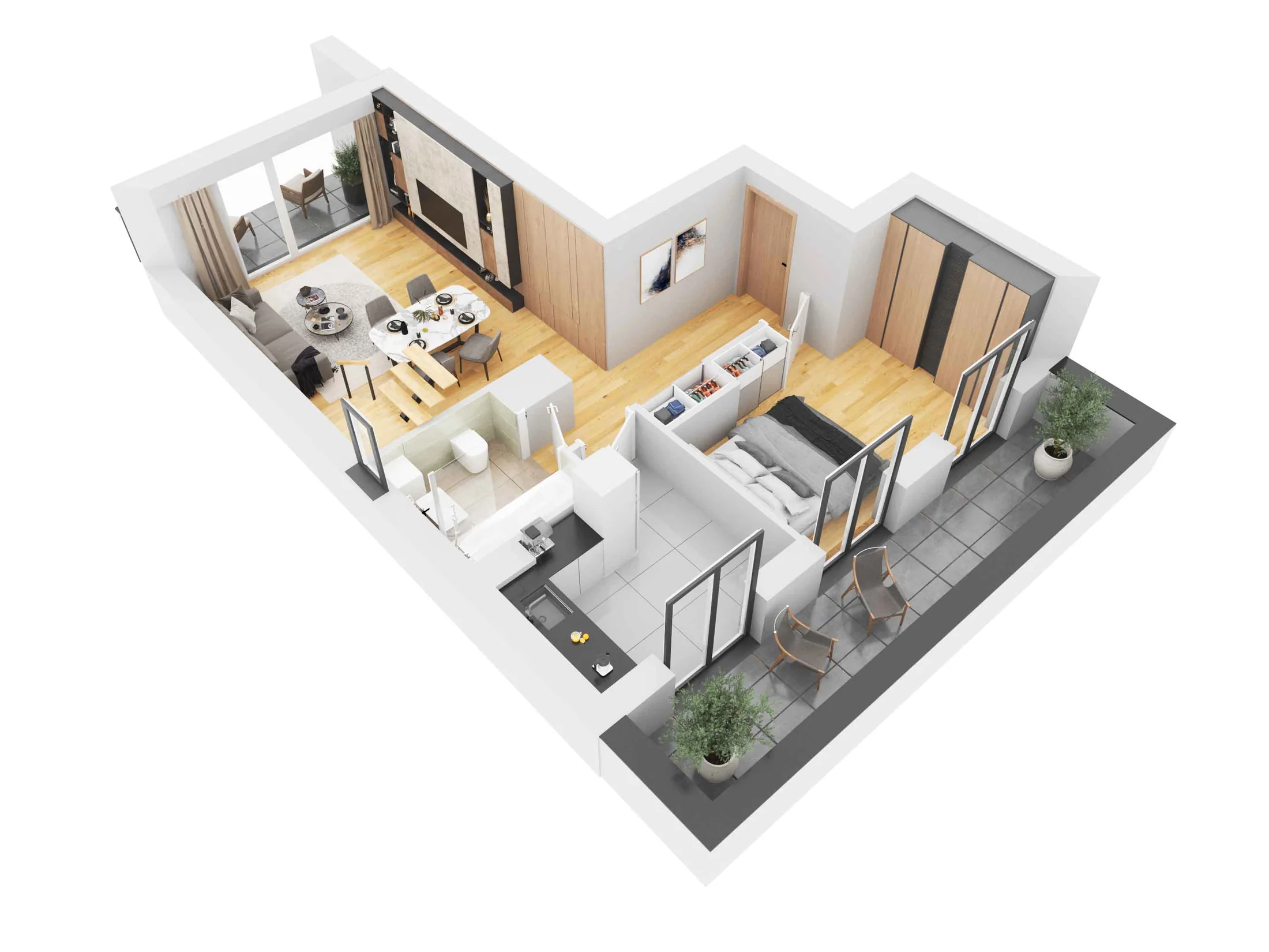 Apartamenty A7–A16 — wizualizacja 16