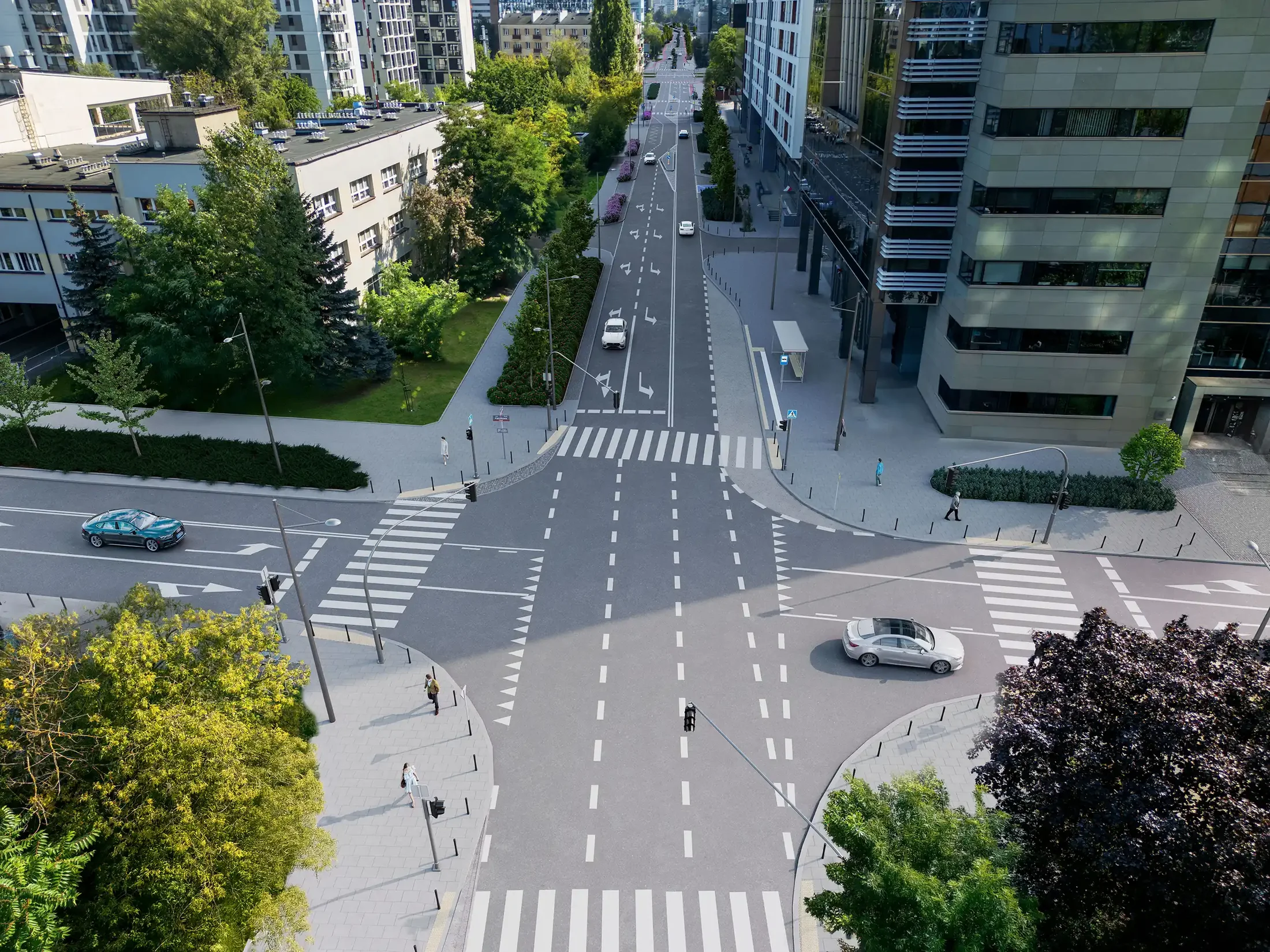 Warszawa Grzybowska — wizualizacja 1