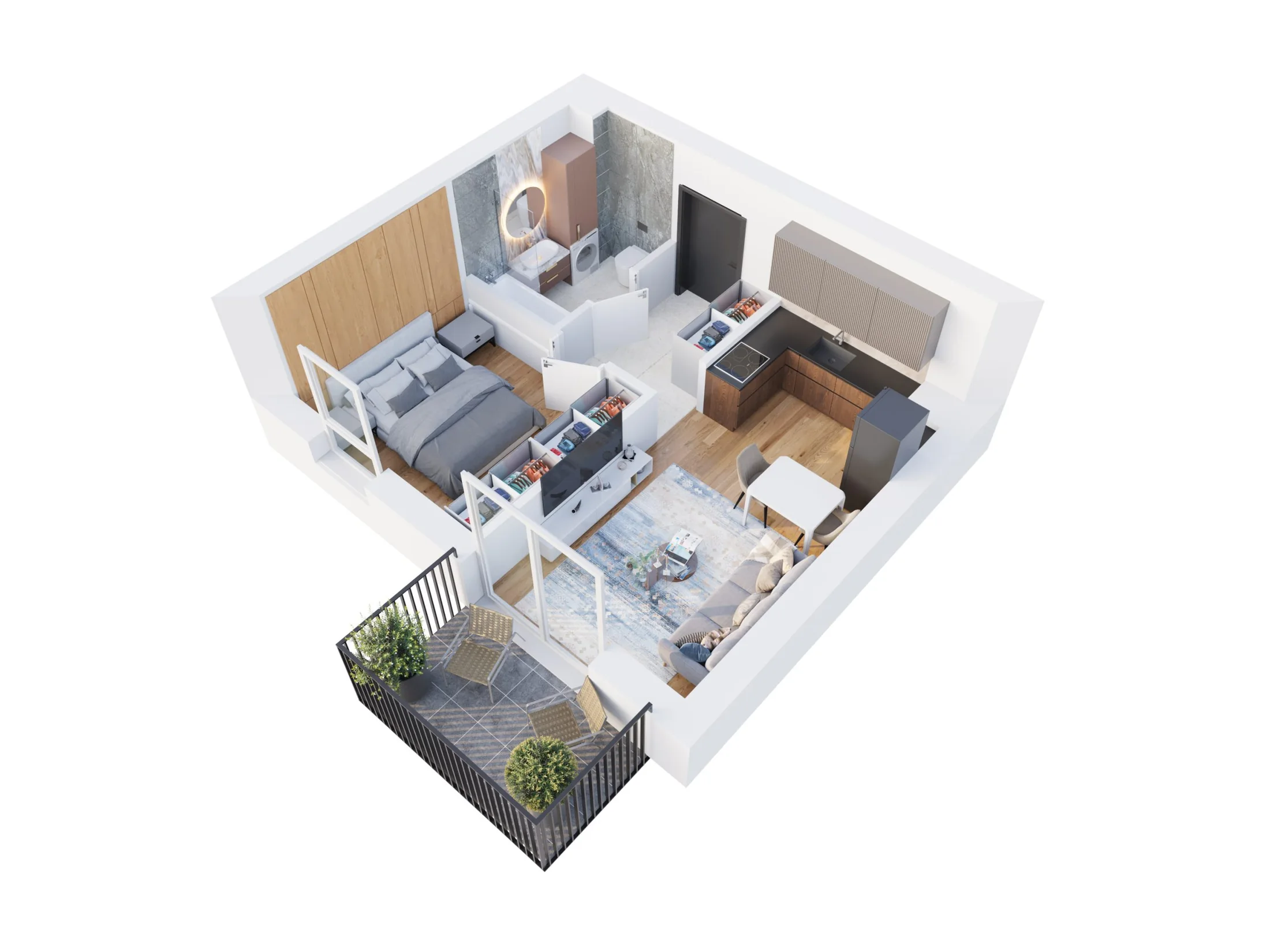 Rzuty 3D — wizualizacja 6